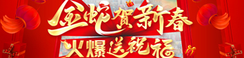 金蛇賀新春，火爆送祝福！